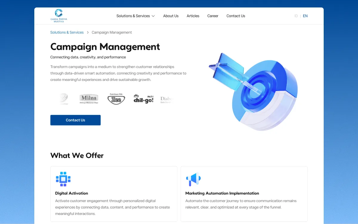Campaign page